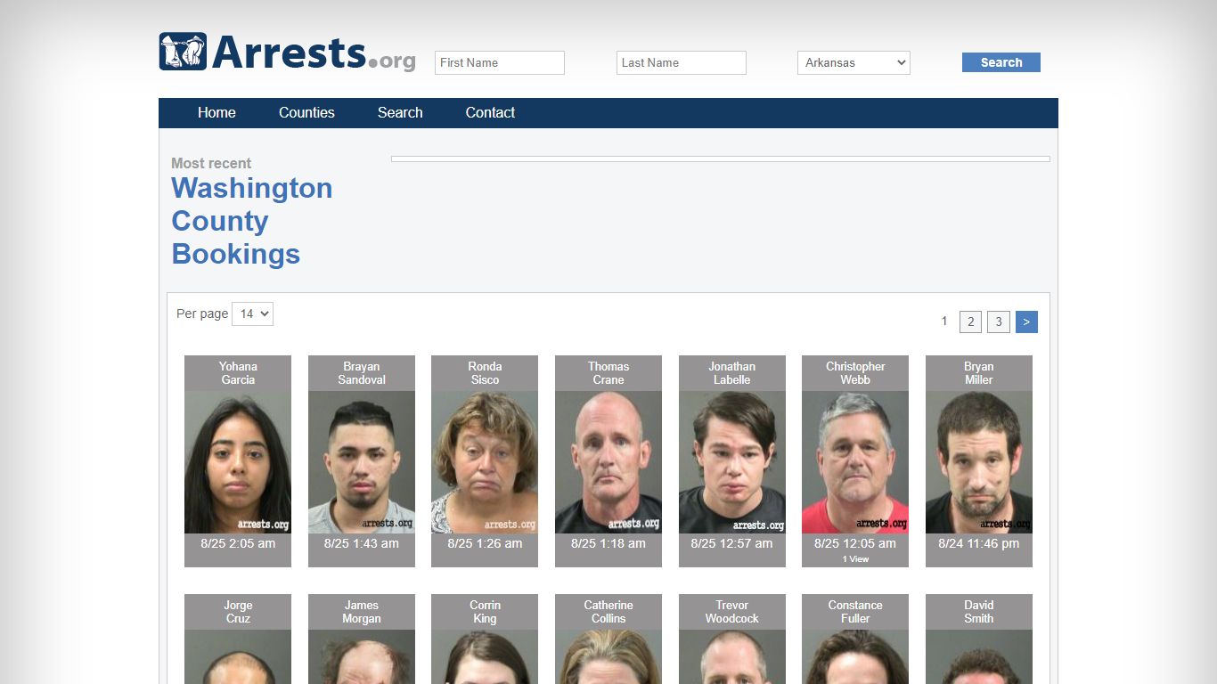 Washington County Arrests and Inmate Search